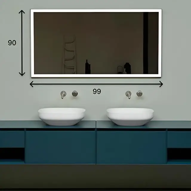 Зеркало для ванной Antonio Lupi VERTICE VERTICE90W.99 рамка-черная