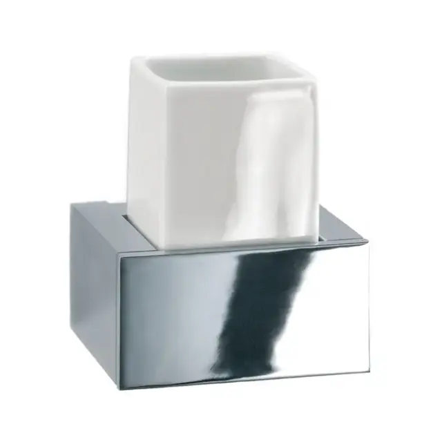 Стакан Decor Walther BK WMG 0591900 хром/белый