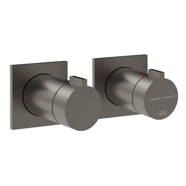 Термостат Gessi INVERSO 73036#707 цвет-black metal brushed PVD