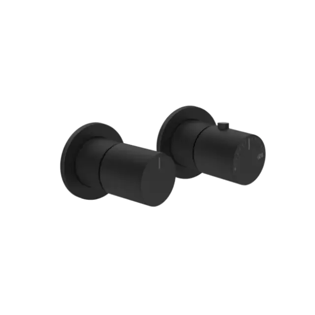 Внешняя часть встраиваемого термостата для душа на 2 позиции GESSI HABITO