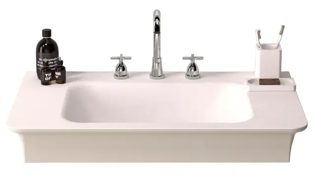 Раковина Agape NOVECENTO XL ACER10703RBG сeramilux, белый матовый, темно-серый