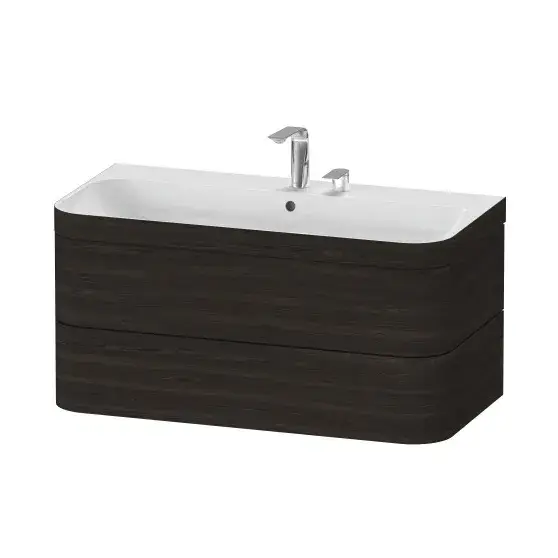 Комплект мебели с раковиной Duravit HAPPY D.2 PLUS HP4638O69690E00 Brushed Walnut-69