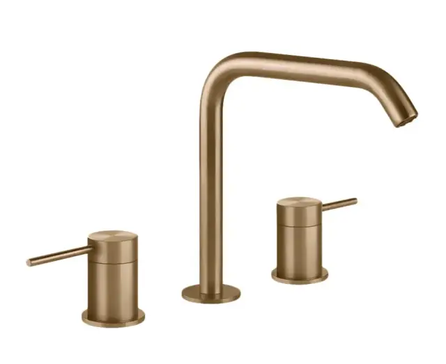 Смеситель для раковины Gessi FLESSA 54012#726 Warm Bronze Brushed PVD