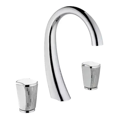 Смеситель для раковины THG INFINI WHITE PORCELAIN WITH PLATINUM DÉCOR U2E.A02.151 хром