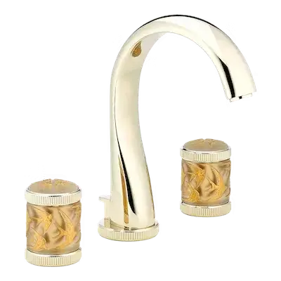 Смеситель для раковины THG HIRONDELLES TAMPONNEES OR A4L.F30.151 Soft gold