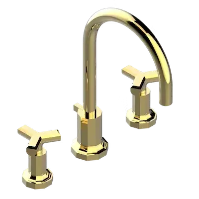 Смеситель для раковины THG Les Ondes G8A.F01.151 золото полированное