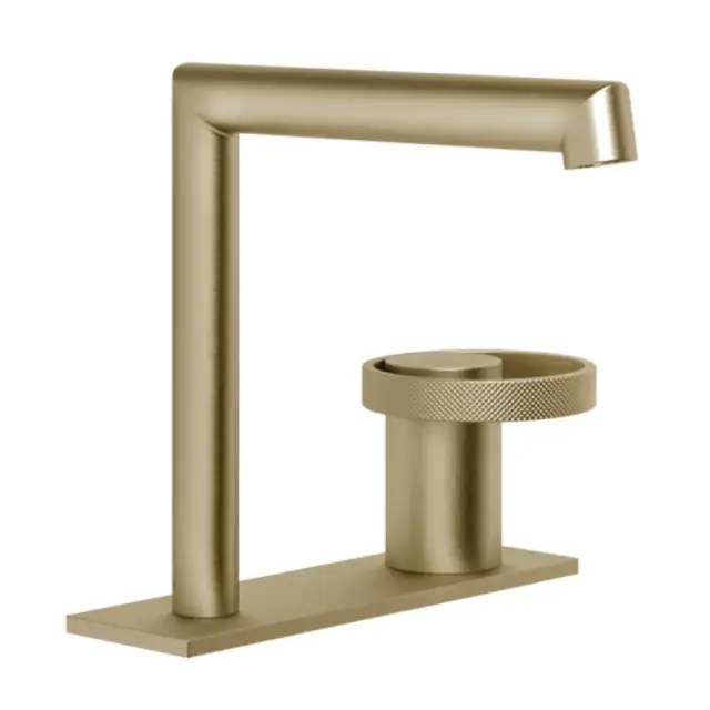 Смеситель для раковины Gessi ANELLO 63315#726 Warm Bronze Brushed PVD