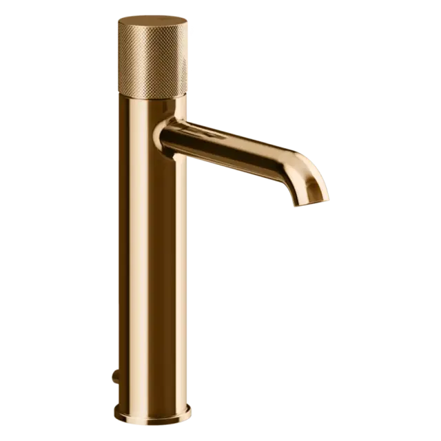 Смеситель для раковины Gessi HABITO DIAMANTATO 70605#735 цвет-Warm Bronze PVD