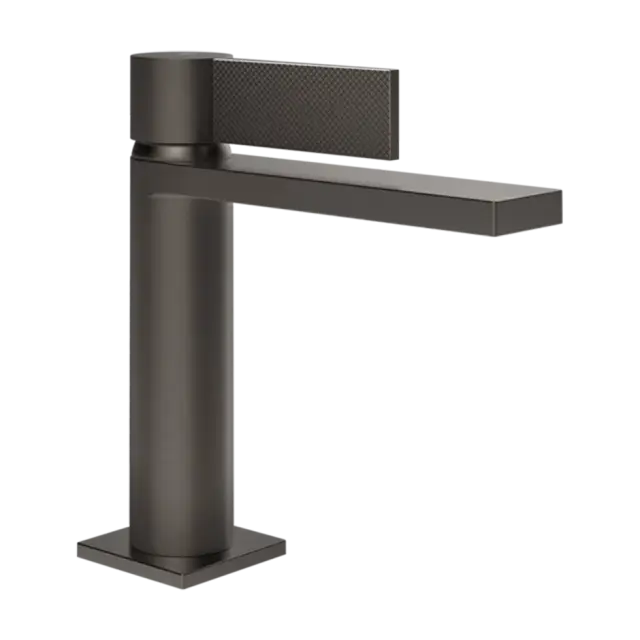Смеситель для раковины Gessi INVERSO DIAMANTATO 73602#707 цвет-Black Metal Brushed PVD
