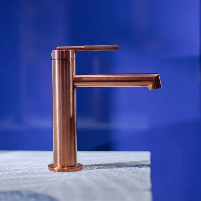 Смеситель для раковины Gessi INGRANAGGIO 63502#708 браш.медь PVD