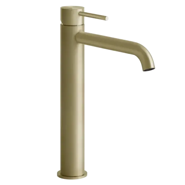 Смеситель для раковины Gessi FLESSA 54006#727 цвет-браш.латунь PVD