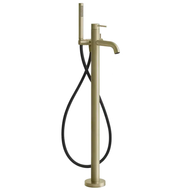 Смеситель для ванны Gessi GESSI316 54028#727 цвет-браш.латунь PVD