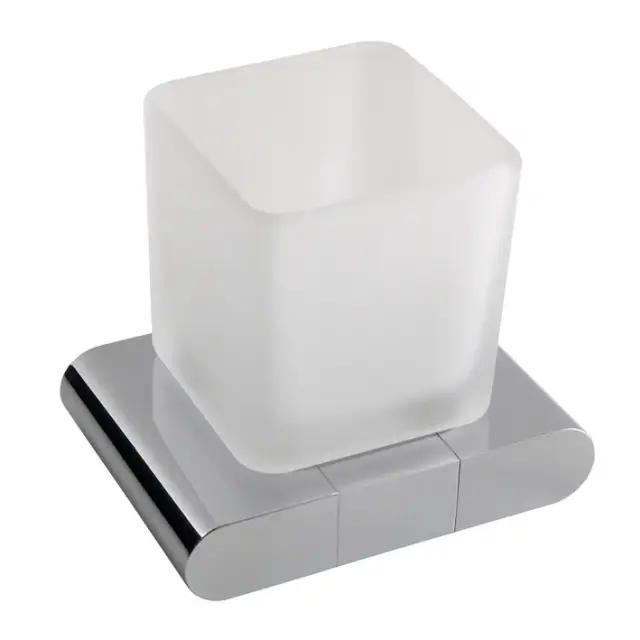 NOKEN FORMA Стакан настенный, стекло матовое/хром