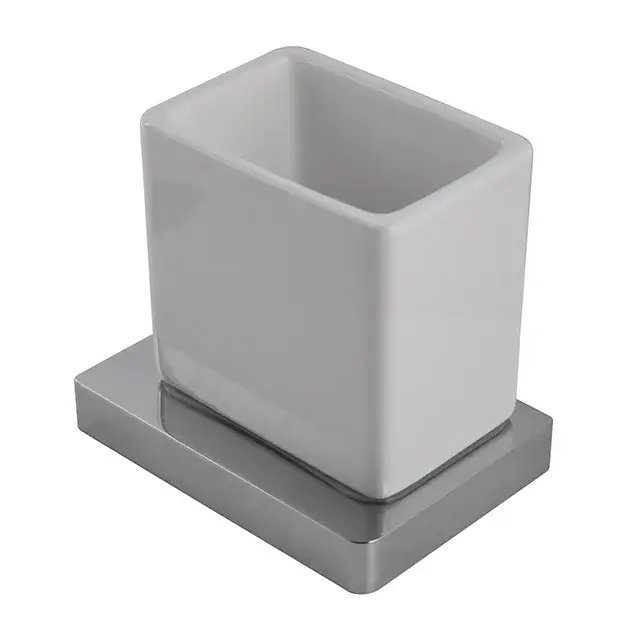 NOKEN LOUNGE Стакан настенный, белый/хром