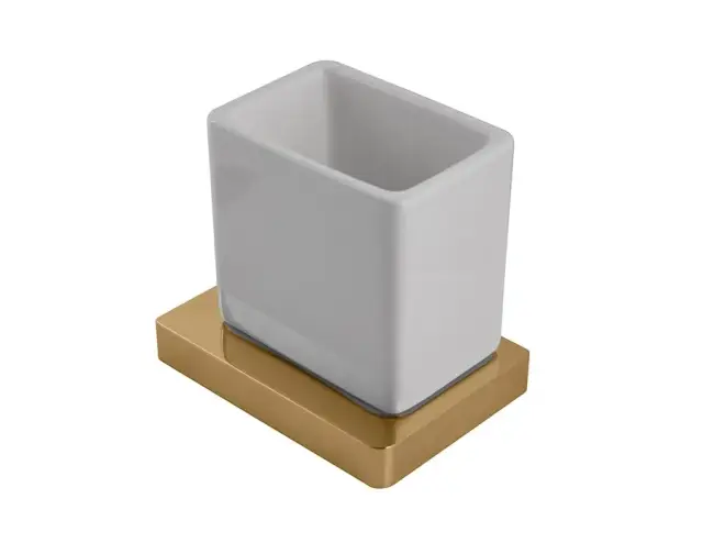 NOKEN LOUNGE Стакан настенный, белый/золото