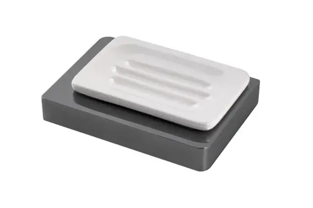 NOKEN LOUNGE Мыльница настенная, белый/титан