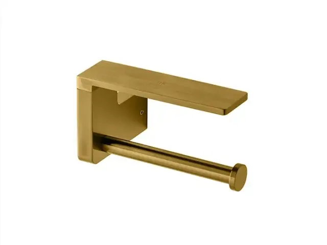 NOKEN URBAN C Держатель туалетной бумаги с крышкой, браш. золото