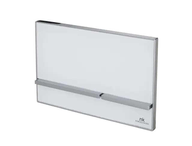 NOKEN CRYSTAL Двойная кнопка спуска, металл/стекло белый