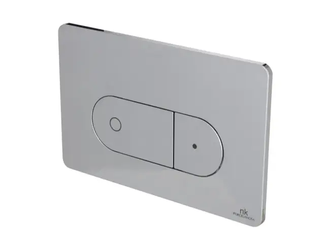 NOKEN OVAL Клавиша для двойного смыва, хром