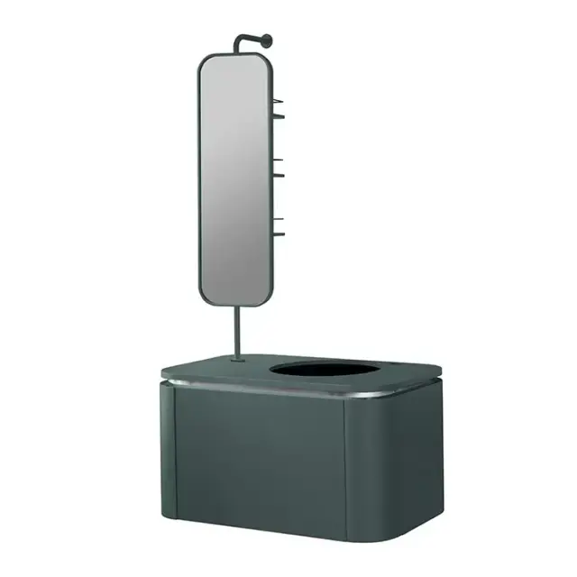 NOKEN FORMA Модуль подвесной для раковины с зеркалом, столешница Project Tech, 90 см, forest