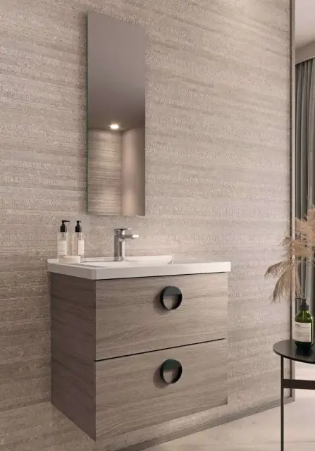 NOKEN PACK NK CONCEPT 65 CM Комплект мебели со смесителем и зеркалом, grey oak/белый/хром