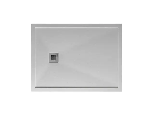 NOKEN LEI Поддон из минерального литья с фактурной поверхностью, 120x90х3,5h см, белый