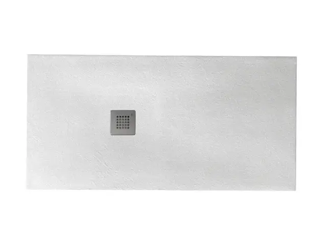 NOKEN FLAT Поддон из материала Light Stone с фактурной поверхностью, 140x90х3,5h см, белый