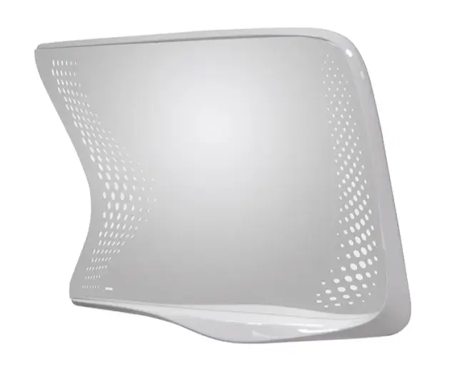 NOKEN VITAE Зеркало в раме, с подсветкой для раковины с правым углублением, зеркальное полотно/белый