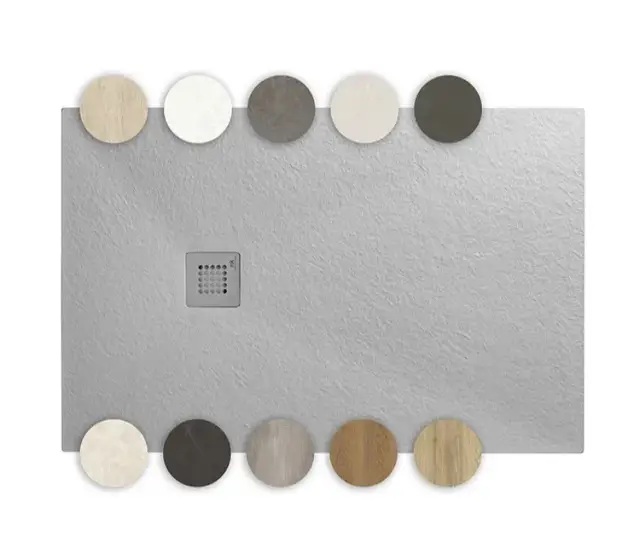 NOKEN SLATE FINISH STUDIO Поддон из минерального литья, A=901-1000xB=920-1000хh30 мм. Спецзаказ!