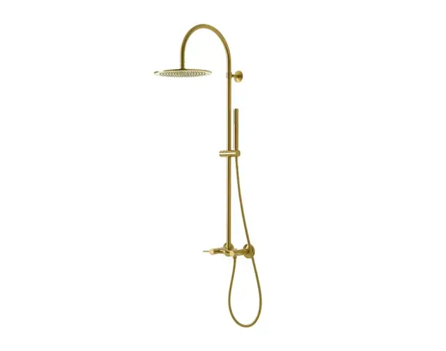 NOKEN LIGNAGE LUXE Душевая стойка двухвентильная L1249 мм, душ Ø300 мм, браш. золото