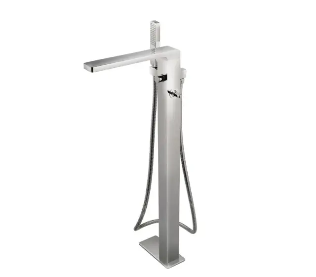 NOKEN LOUNGE Однорычажный смеситель для ванны/душа монтируемый в пол, хром