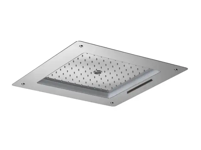 NOKEN LOUNGE Потолочный душ 60х60 см на 3 выхода, polished stainless steel