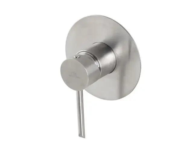 NOKEN ROUND INOX Внешняя часть смесителя для душа, браш. нержавеющая сталь