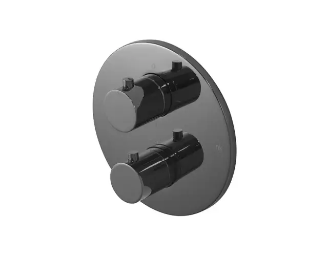 NOKEN ROUND Внешняя часть термостатического смесителя Smartbox, титан