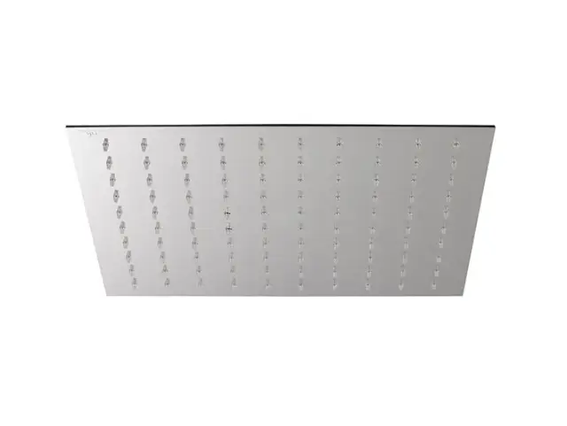 NOKEN SQUARE Верхний душ 30x30 см., с шаровым соединением и защитным клапаном, полир. сталь