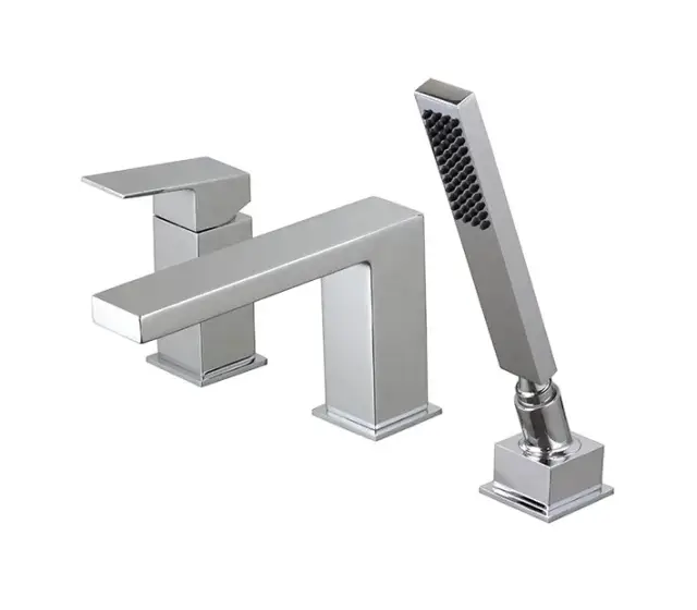 NOKEN SQUARE Внешняя часть смесителя на борт ванны, хром