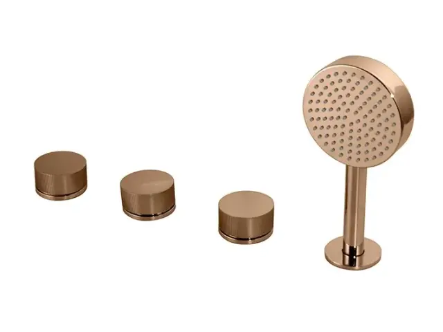 NOKEN TONO Смеситель на борт ванны на 4 отв., 8 л/мин, медь