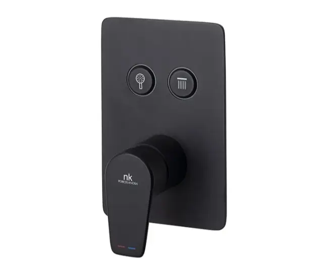 NOKEN TOUCH&FEEL Смеситель скрытого монтажа с 2 выходами, черный