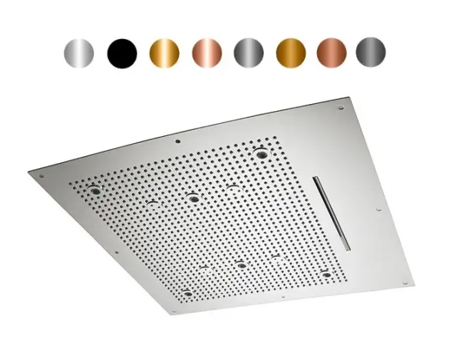 NOKEN SEASONS Потолочный душ встроенный 650х650 мм, AISI 304 pvd colors. Спецзаказ