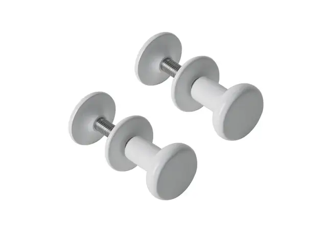 NOKEN Набор из 2-х крючков для радиатора ESSENCE C, белый