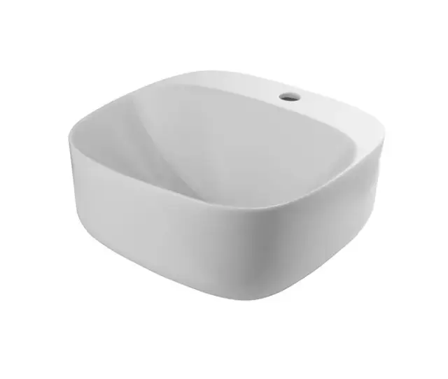 NOKEN ARQUITECT Раковина накладная на столешницу, 42x42, без перелива, 1 отв, белый