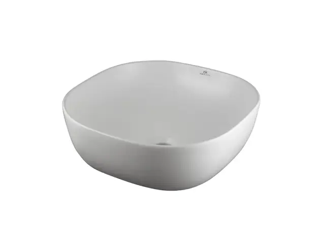 NOKEN SLENDER Раковина 41x41 см для установки на столешницу без перелива, без ДК, белый матовый