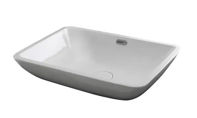 NOKEN FORMA RETTO Раковина 50х40 см для установки на столешницу с переливом, белый