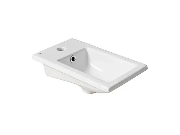 NOKEN MARNE Раковина накладная с переливом, 1 отв. под смеситель, 42х24 см, белый