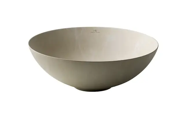 NOKEN SLENDER Раковина на столешницу Ø40 см, БЕЗ перелива, с ДК, marfil stone