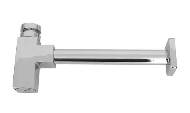 NOKEN ACRO Сифон квадратный в виде бутылки для раковины, хром