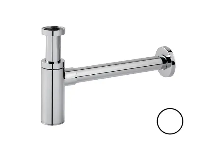 NOKEN ROUND Сифон в виде бутылки для раковины, белый