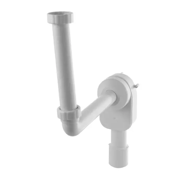 NOKEN Комплект из встроенного сифона и соединительного патрубка для раковины NK Sani, белый