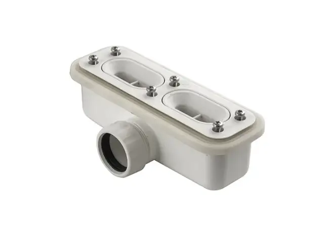 NOKEN Сифон H60 для душевого поддона UNSEEN, выходом сливной трубы Ø40, 0,5 л/с