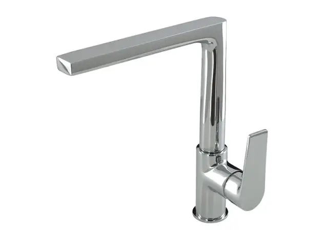 NOKEN ARQUITECT Однорычажный смеситель для кухонной мойки, поворотный излив, хром
